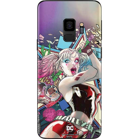 DC Comics Harley Quinn Action Pose Galaxy S9 Skin